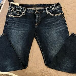 Silver Boyfriend Jeans